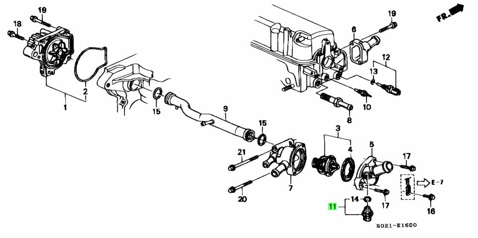 HONDA GENUINE  RADIATOR FAN SWITCH 37760-P00-003