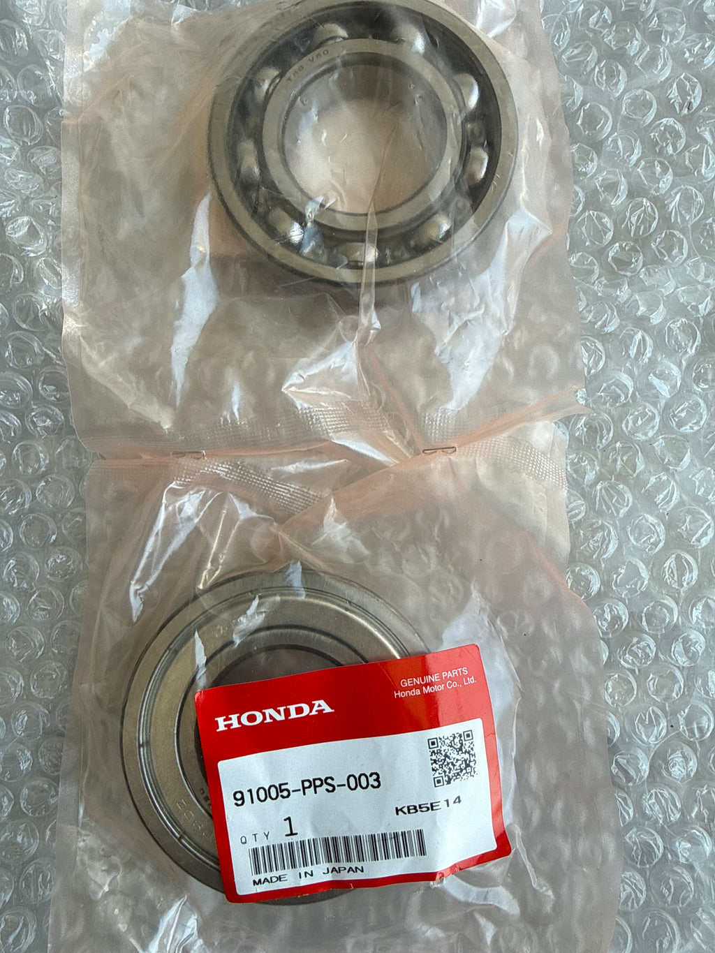 HONDA GENUINE DIFFERENTIAL BEARING 91005-PPS-003 KSERIES (PAIR) EP3 DC5 FD2 FN2 CL9 CU2