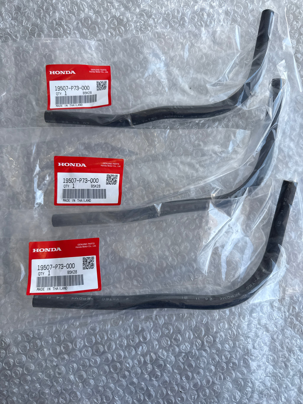 HONDA GENUINE IDLE VALVE HOSE - OUTLET 19507-P73-000 EK9 DC2 B-SERIES