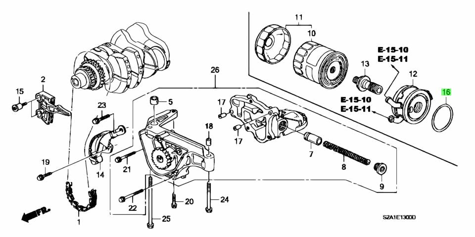 HONDA GENUINE OIL COOLER O-RING 91316-PE7-730  EP3 DC5 EK9 DC2