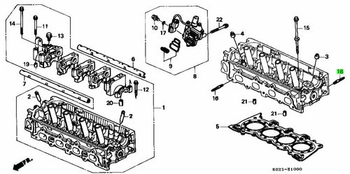 HONDA GENUINE BOLT STUD 92900-080-251B 8X25