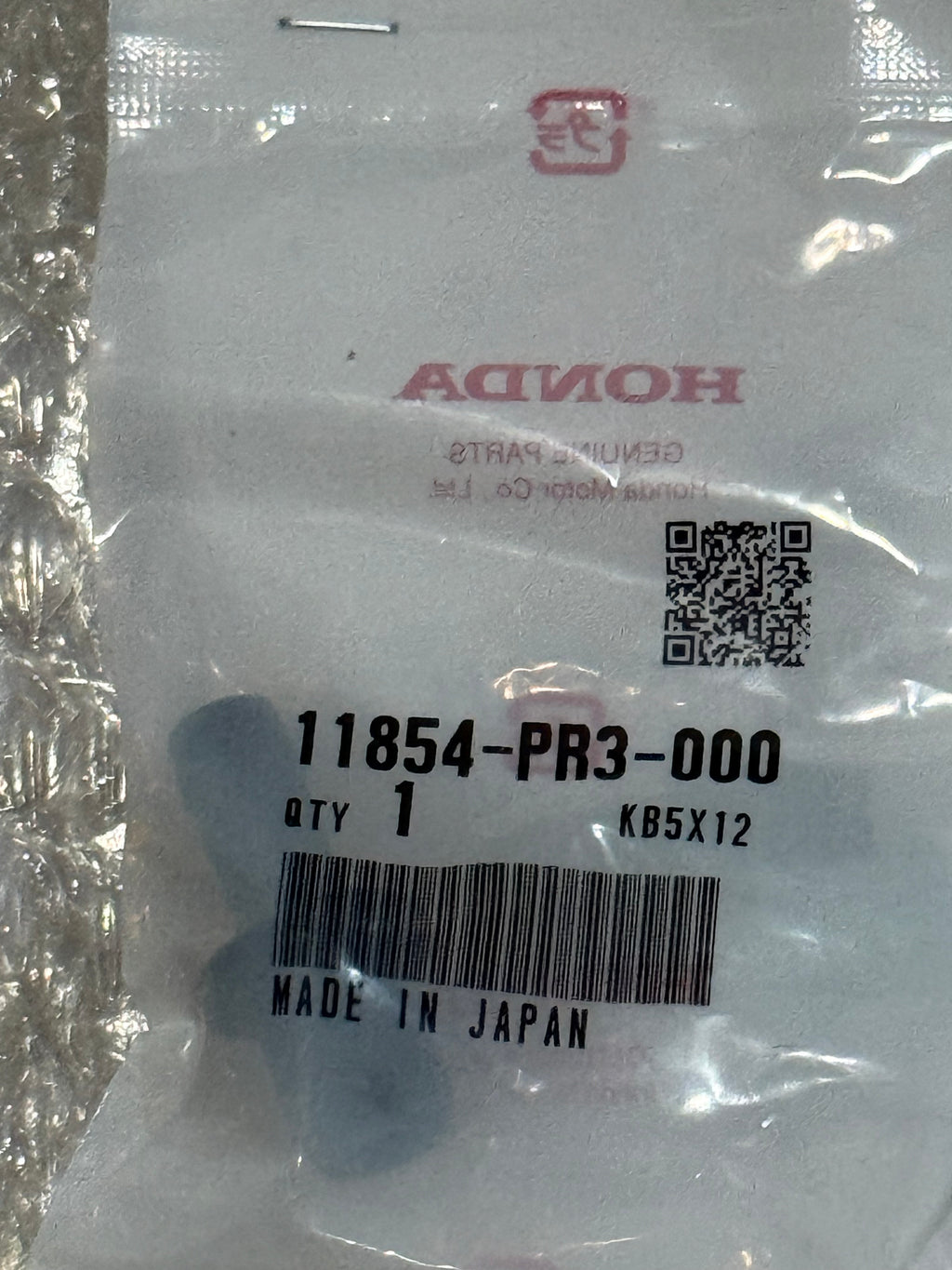 HONDA GENUINE JOINT BREATHER CHAMBER 11854-PR3-000