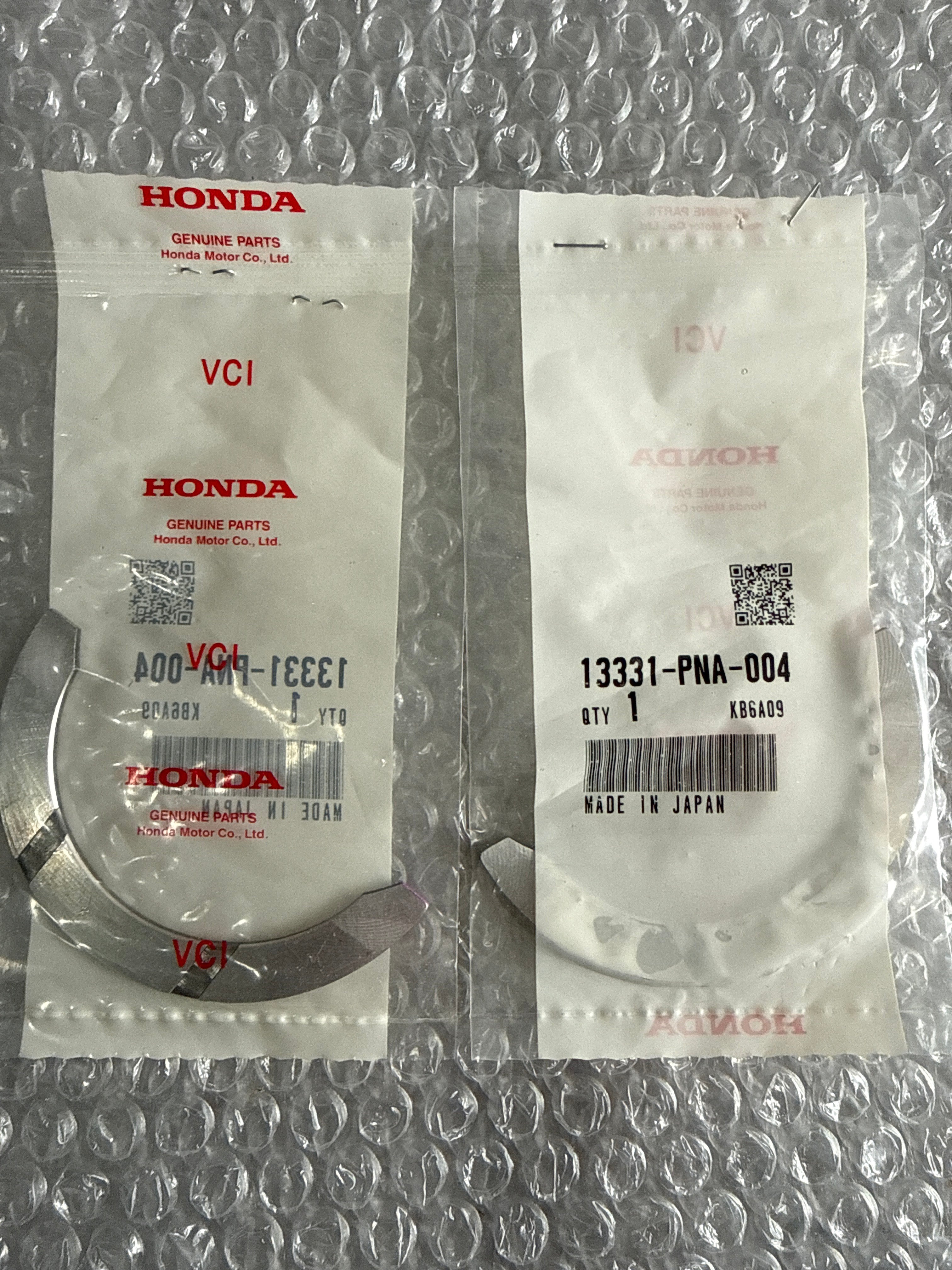 HONDA GENUINE THRUST WASHER - KSERIES 13331-PNA-004 PAIR