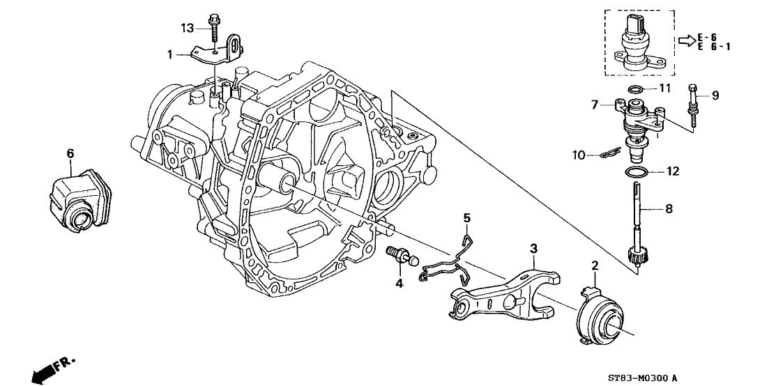 HONDA GENUINE CLUTCH RELEASE FORK BOOT - 22841-P20-000 BSERIES