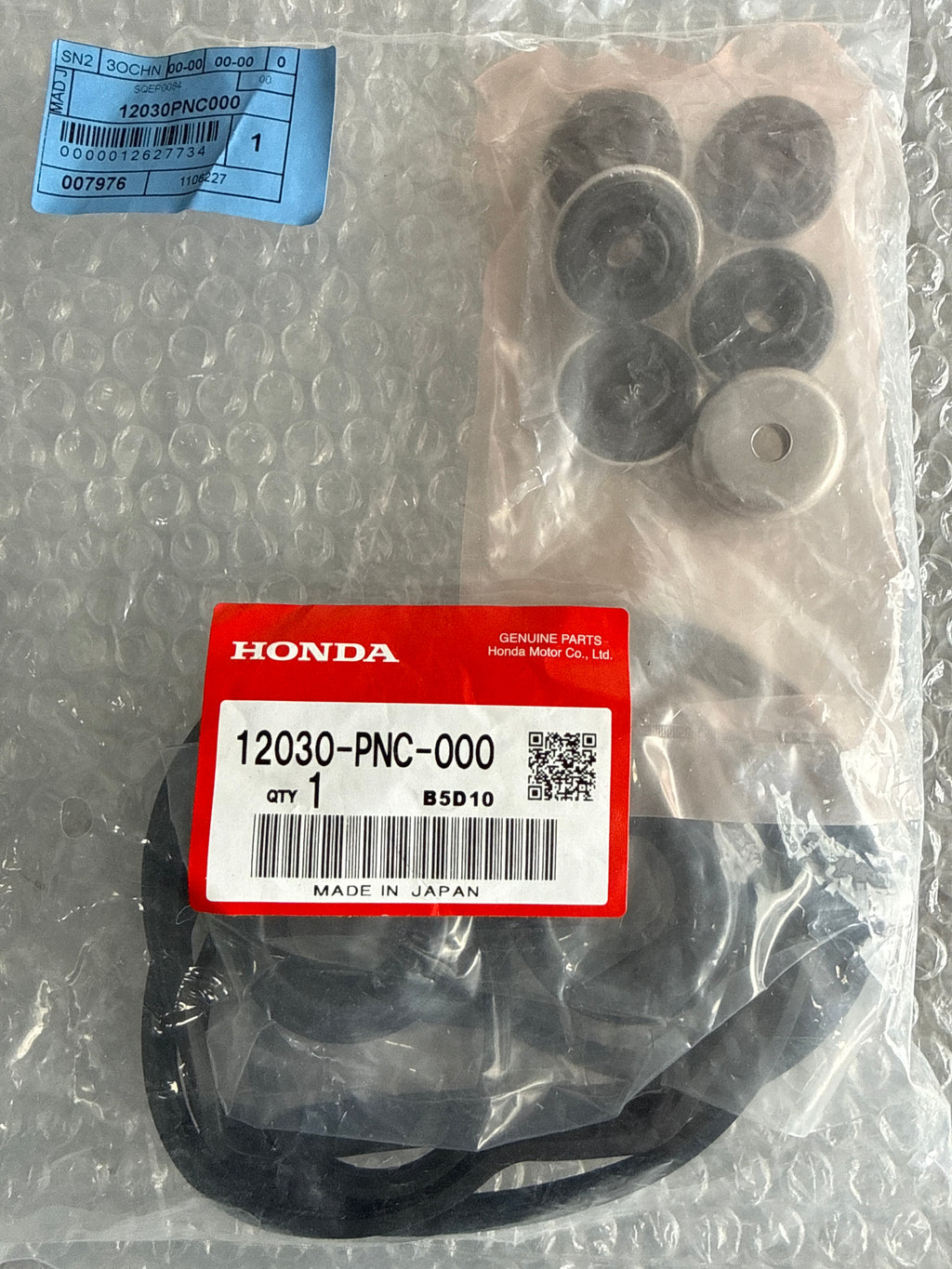 HONDA GENUINE VALVE COVER GASKET SET - 12030-PNC-000 KSERIES DC5 EP3