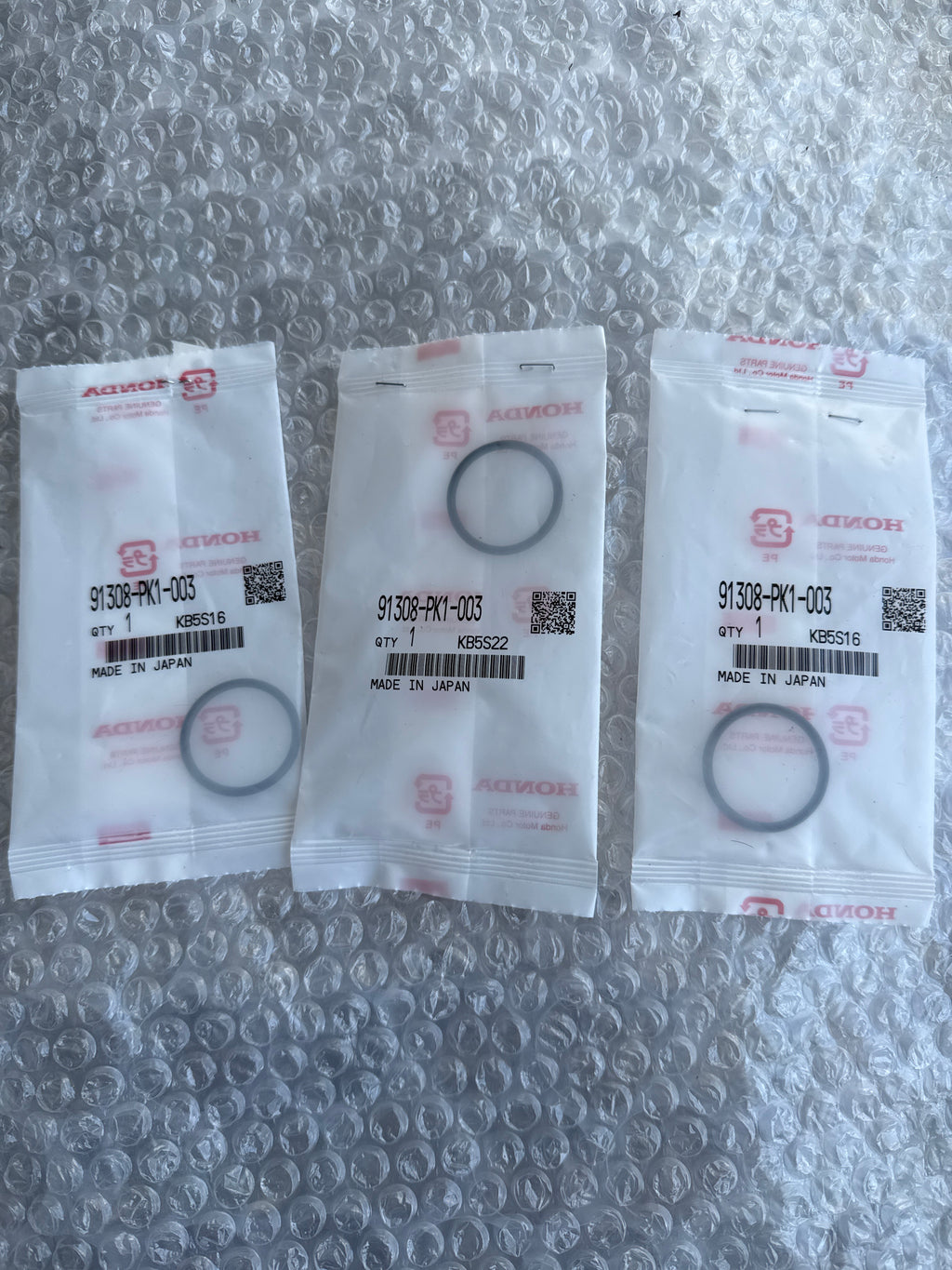 HONDA GENUINE OIL PUMP O-RING 91308-PK1-003 BSERIES