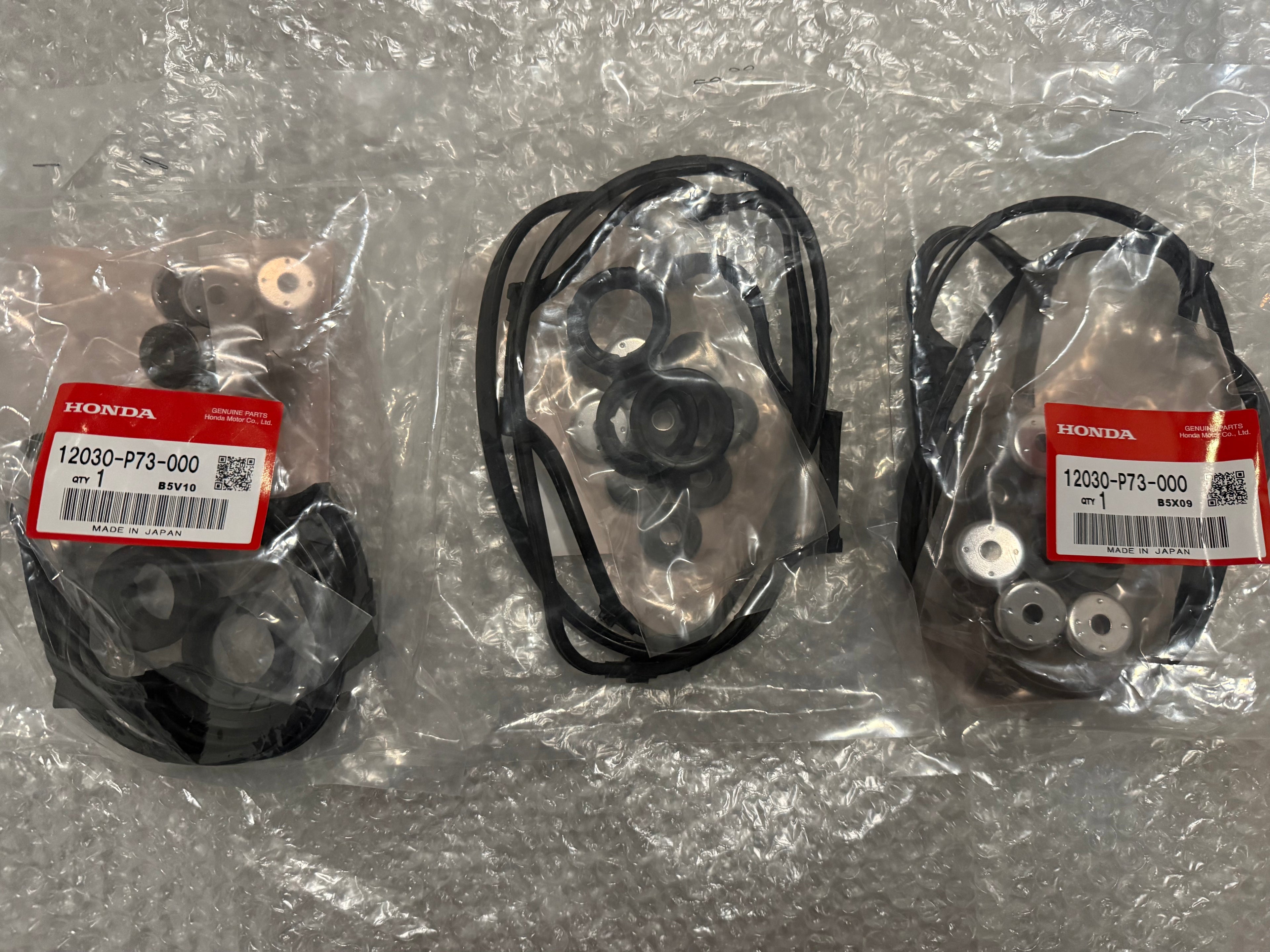 HONDA GENUINE VALVE COVER GASKET SET 12030-P73-000 EK4 EK9 DC2 DB8 EG6 BSERIES