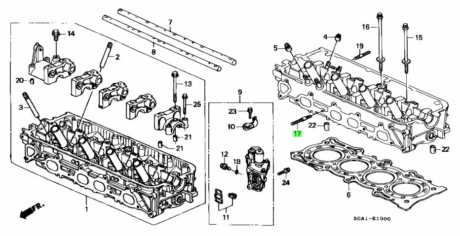HONDA GENUINE BOLT STUD 8X38 90026-PT0-000