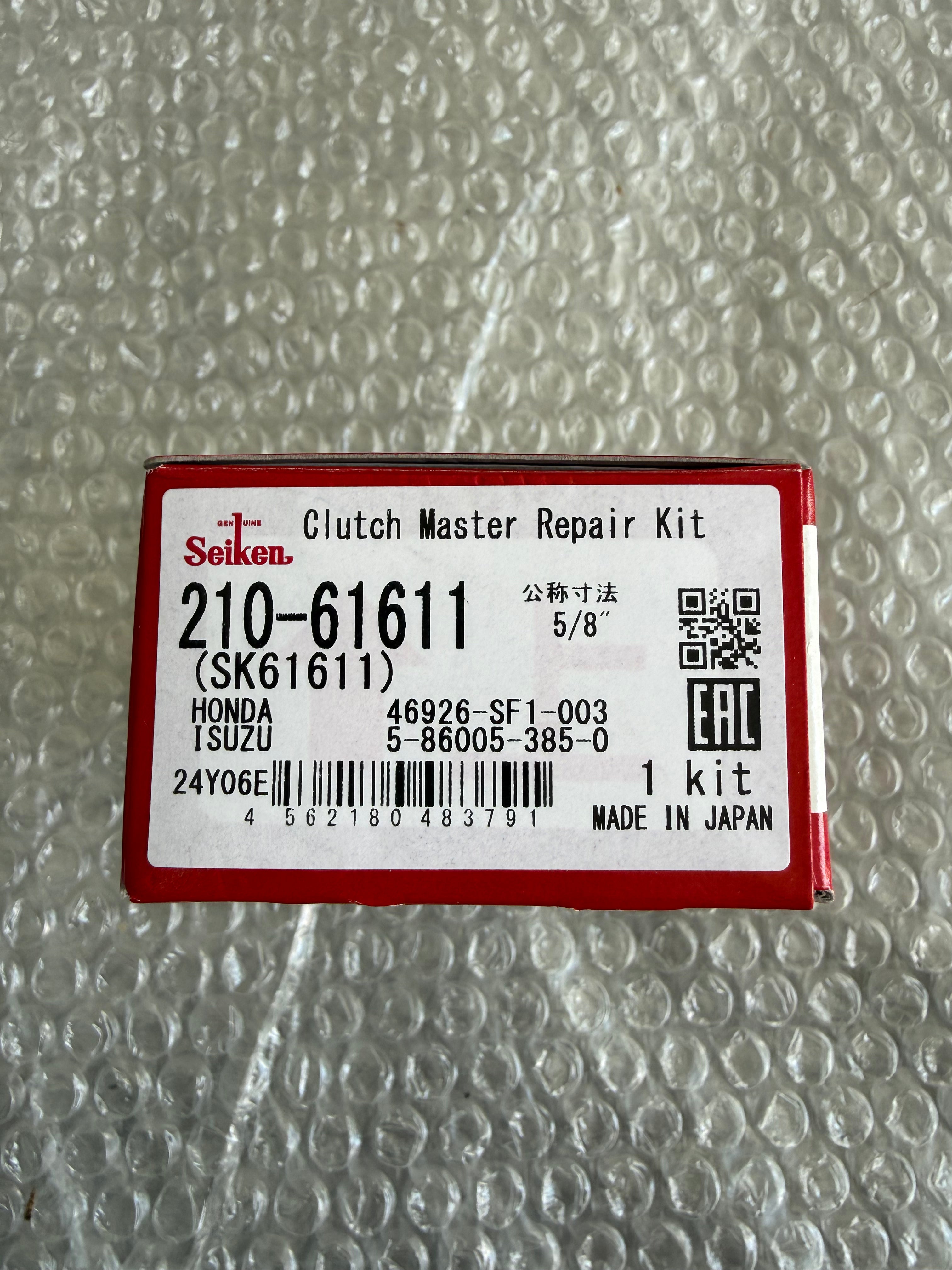 SEIKEN CLUTCH MASTER CYLINDER REPAIR KIT BSERIES 210-61611