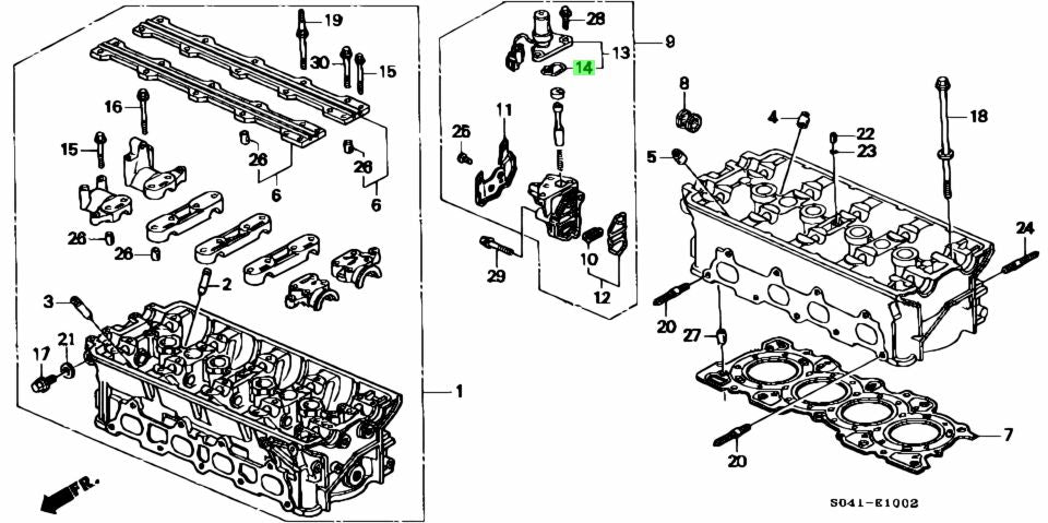 HONDA VTEC SOLENOID BASE GASKET - 36172-P08-015 BSERIES EG6 EK4 EK9 DC2 DB8