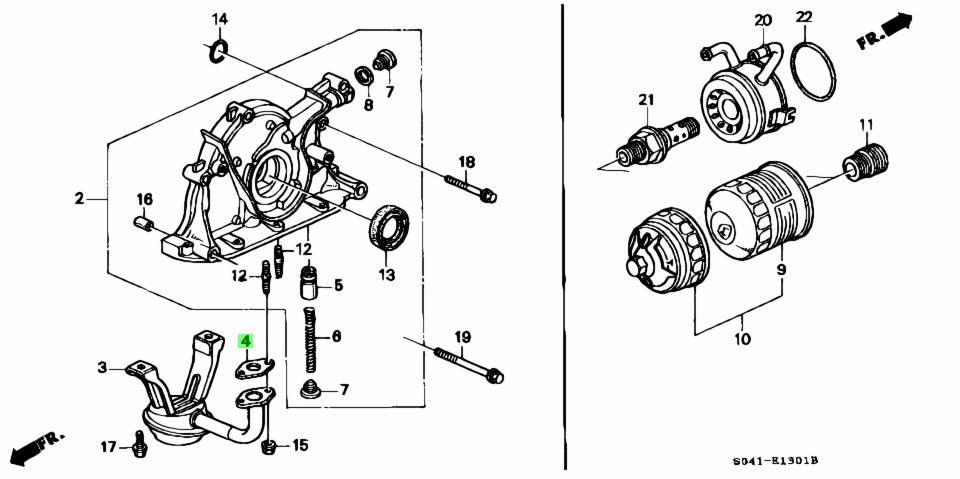 HONDA GENUINE OIL STRAINER GASKET 15221-PW0-S01 EK9 DC2 EG6 EK4 DC2 DB8